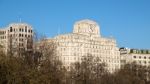 Victoria Embankment London Shell Mex Building Stock Photo