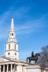 St Martin-in-the-fields Church  Trafalgar Square Stock Photo