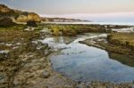 Olhos D'agua, Algarve Stock Photo