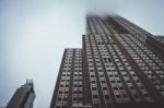 Empire State Building X Clouds, Manhattan, Ny Stock Photo