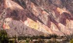 Colorful Valley Of Quebrada De Humahuaca, Central Andes Altiplan Stock Photo