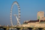 View Of The London Eye Stock Photo