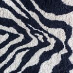 Black And White Tiger Rug Stock Photo