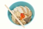 Asian Noodles Isolated Stock Photo