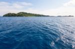 Blue Sky And Sea At Koh Miang Thailand Stock Photo