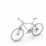 3d Bicycle Isolated On White Background Stock Photo