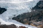 Athabasca Glacier In Jasper National Park Alberta Stock Photo