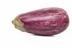 Eggplant Isolated On A White Background Stock Photo