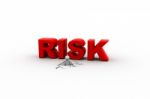 Risk Text Stock Photo