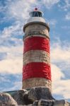 Cape Moreton Lighthouse On The North Part Of Moreton Island Stock Photo