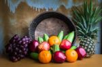 Fruits Paste Arranged On A Table Stock Photo