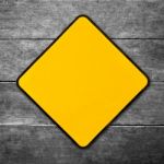 Yellow Sign Stock Photo