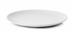 White Plate Isolated On A White Background Stock Photo