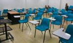 Empty Room Wth Many Chairs Stock Photo