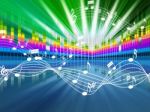 Music Background Means Soundwaves Tune And Singing
 Stock Photo