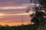 Broadcasting Tower In Queensland Stock Photo