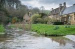 Scenic View Of Upper Slaughter Village Stock Photo