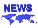 News World Means Newsletter Globalization And Globalise Stock Photo