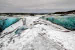 Crystal Ice Cave Near Jokulsarlon Stock Photo