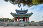 Hwaseong Fortress In Suwon,famous In Korea Stock Photo