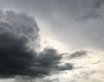 Dark Cloud On Sky Stock Photo