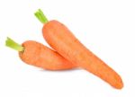 Baby Carrot Isolated On The White Background Stock Photo