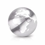 Stainless Globe 3d Illustration Europe And Africa Map Stock Photo