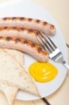 Traditional German Wurstel Sausages Stock Photo