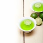 Green Lime Lemonade Stock Photo