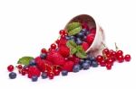 Tasty Mix Of Berries Stock Photo