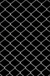 Chain Link Fence Isolated On Black Stock Photo