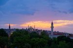 Istanbul, Turkey - May 29 : View Of Buildings Along The Bosphorus In Istanbul Turkey On May 29, 2018 Stock Photo