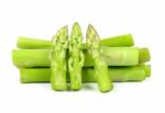 Asparagus Isolated On The White Background Stock Photo