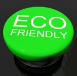 Eco Friendly Button Stock Photo