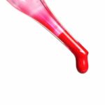 Red Pigment Drop Stock Photo