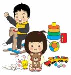 Children's Activities Stock Photo