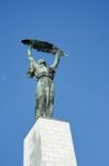 Part Of The Liberty Or Freedom Statue In Budapest Stock Photo