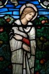 Religious Stained Glass Window Stock Photo