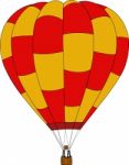 Hot Air Balloon Illustration Isolated Stock Photo