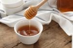 Honey Dipper Delicious Sweet Healthy Still Life Closeup Stock Photo