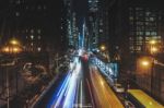 Long Exposure X 42nd Street, Manhattan, Ny Stock Photo