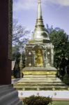 Buddha S Tatue In Phra Singh Temple, Chiang Mai Thailand Stock Photo