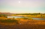 Orange River Namibia And South Africa Border Stock Photo