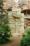 Climbing Wall On A Park Stock Photo