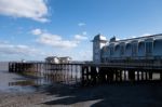 Cardiff Uk March 2014 - View Of Penarth Pier Stock Photo