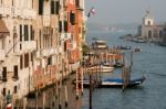 View Down The Grand Canal In Venice Stock Photo