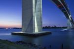 Gateway Bridge Motorway In Brisbane Stock Photo