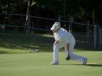 Isle Of Thorns, Sussex/uk - September 11 : Lawn Bowls Match At I Stock Photo