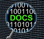 Docs Online Represents Web Site And Computer Stock Photo