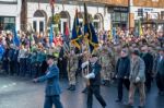 Memorial Service On Remembrance Sunday In East Grinstead Stock Photo